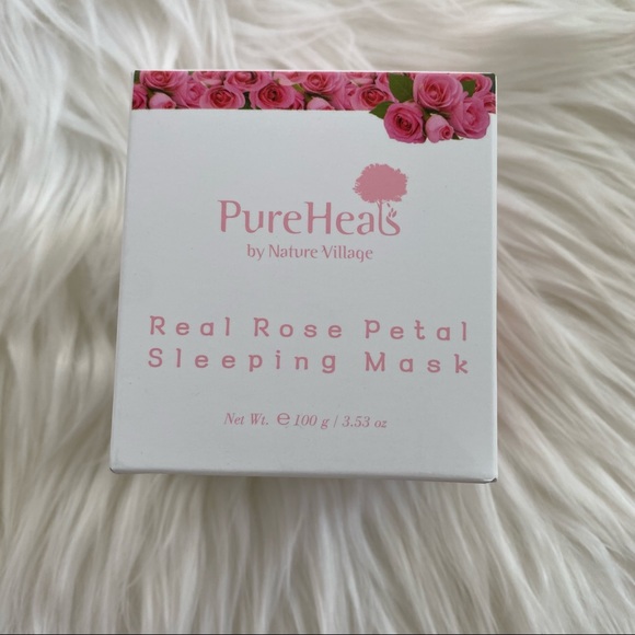 PureHeals by Nature Village Real Rose Petal Sleeping Mask 3.53oz - Picture 3 of 6